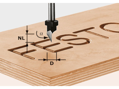 Fresa de carateres HS S8 D11/60°